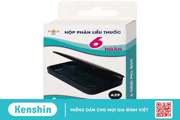 Bảo quản và dùng thuốc an toàn với hộp phân liều thuốc 6 ngăn A31 2