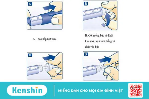 Cách sử dụng bút tiêm insulin tại nhà với đầu kim PIC Insupen Original 4