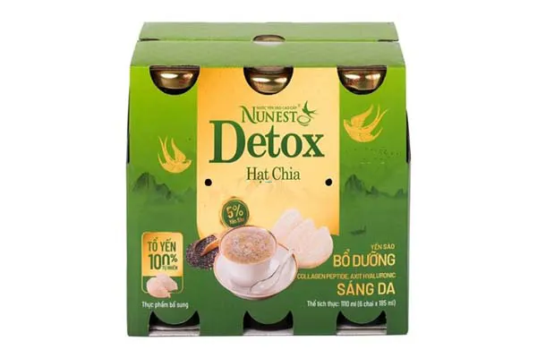 Dùng nước yến sào Nunest Detox hạt chia 5%: Món quà sức khỏe! 1