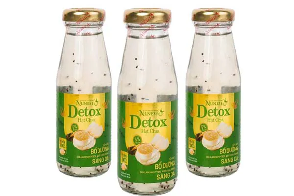 Nước yến sào cao cấp Nunest Detox hạt chia 5%: Bổ dưỡng, sáng da! 3